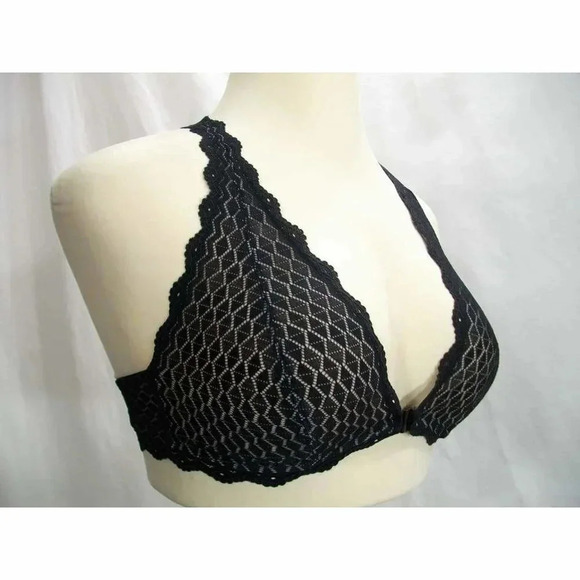 MEDIUM b.tempt'd 910238 by Wacoal Love Triangle Lace‎ Bralette Black NWT - Picture 4 of 6